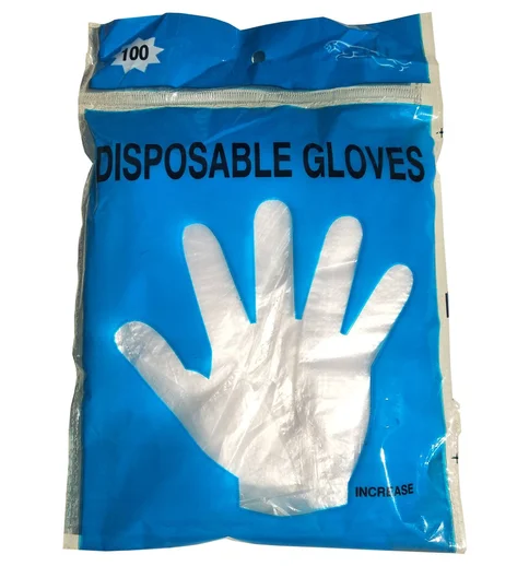 Disposable Plastic Hand Gloves-100 Pcs